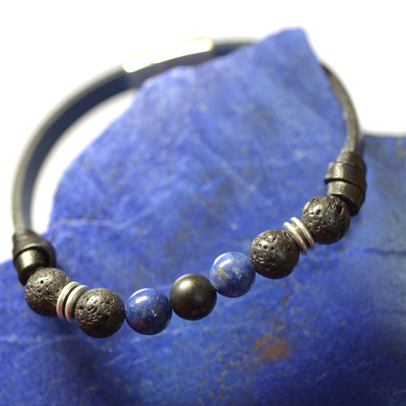 Univers 8 – Bracelet – Lapis lazuli L'univers de Cybèle - Bracelet Lapis Lazuli